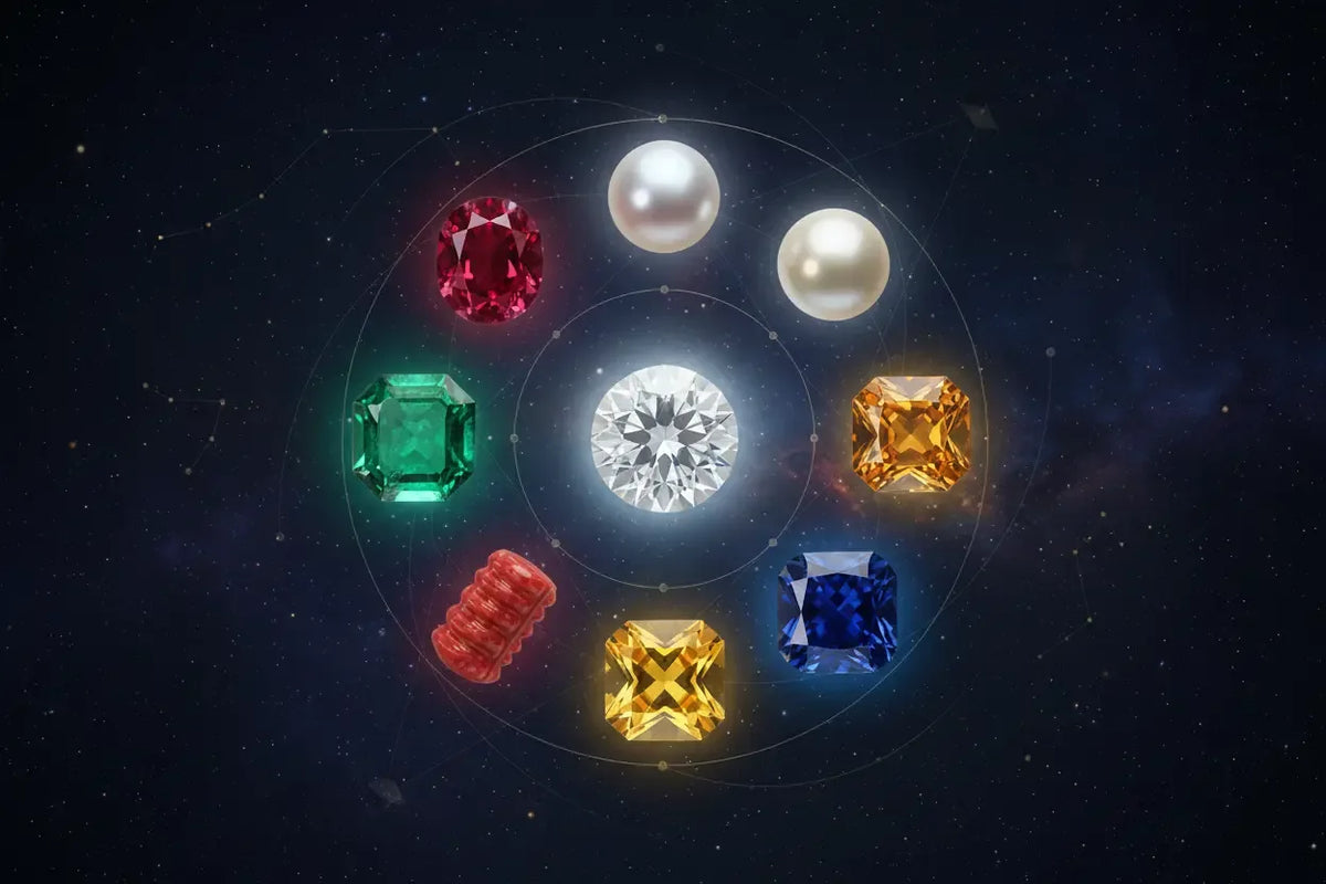 Navaratna Rocks Buy Navratna Stone Online | Certified Nine Planet Gemstone Set | Venus Gems