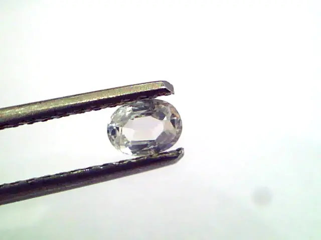 0.37 Ct Unheated Untreated Natural White Sapphire Gemstone