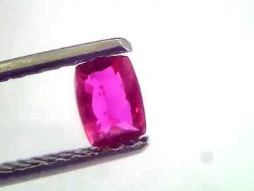 0.51 Ct IGI Certified Unheated Untreted Natural Mozambique Ruby AAAAA - Venus Gems