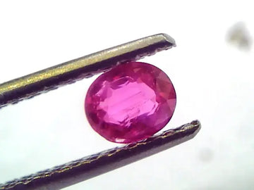 0.54 Ct IGI Certified Unheated Untreated Natural Old Burma Ruby AAA