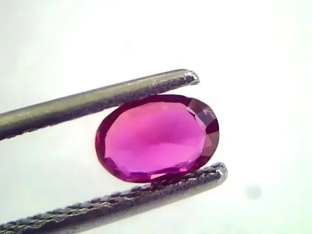 0.63 Ct IGI Certified Unheated Untreted Natural Mozambique Ruby AAAAA - Venus Gems