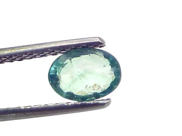 0.72 Ct Certified Untreated Natural Zambian Emerald Gemstone Panna
