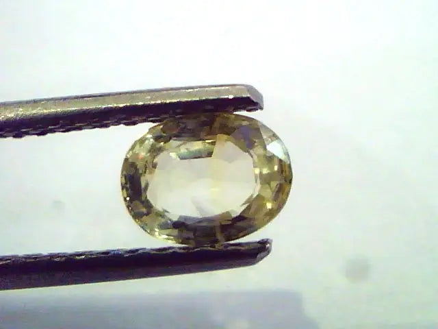 0.82 Ct Unheated Untreated Natural Ceylon Yellow Sapphire/Pukhraj