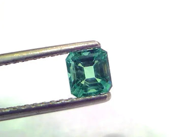0.78 Ct GII Certified Untreated Natural Zambian Emerald Gemstone AAAAA