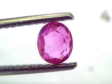 0.79 Ct IGI Certified Unheated Untreated Natural Old Burma Ruby AAA - Venus Gems