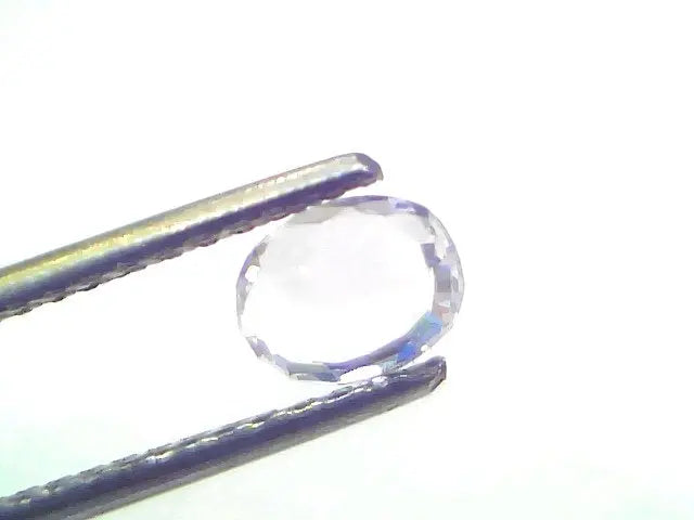 0.88 Ct Certified Unheated Untreated Natural Ceylon White Sapphire