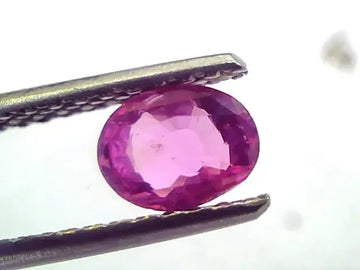 0.86 Ct IGI Certified Unheated Untreated Natural Old Burma Ruby AAA - Venus Gems