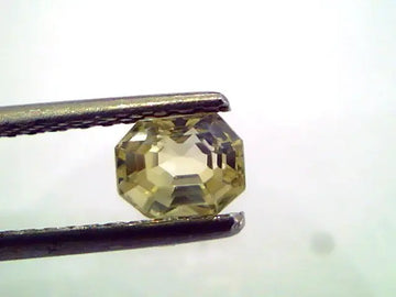 0.87 Ct Unheated Untreated Natural Ceylon Yellow Sapphire/Pukhraj