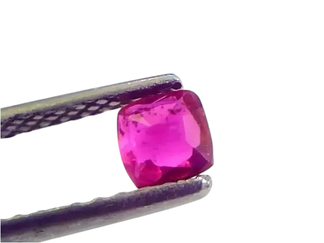 0.56 Ct IGI Certified Unheated Untreted Natural Mozambique Ruby AAAAA - Venus Gems