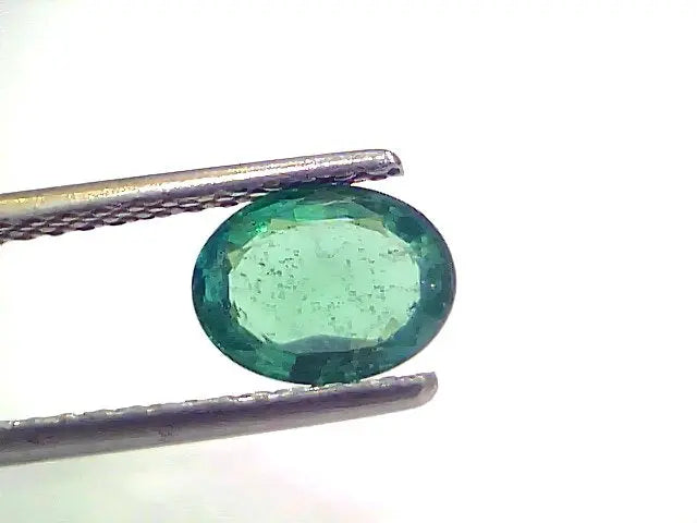 1.03 Ct GII Certified Untreated Natural Zambian Emerald Gemstone