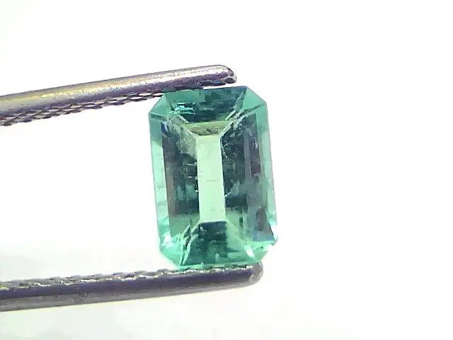 1.14 Ct Certified Untreated Natural Zambian Emerald Gemstone Panna