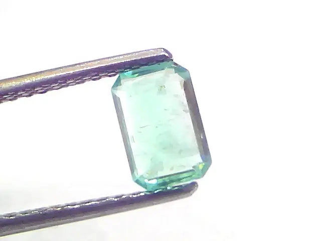 1.14 Ct Certified Untreated Natural Zambian Emerald Gemstone Panna