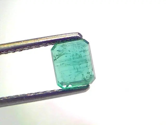 1.10 Ct GII Certified Untreated Natural Zambian Emerald Gemstone