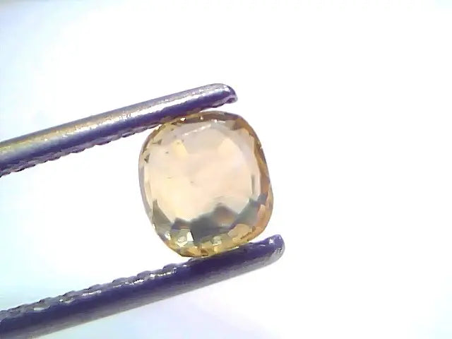 1.02 Ct Certified Unheated Untreated Natural Ceylon Yellow Sapphire