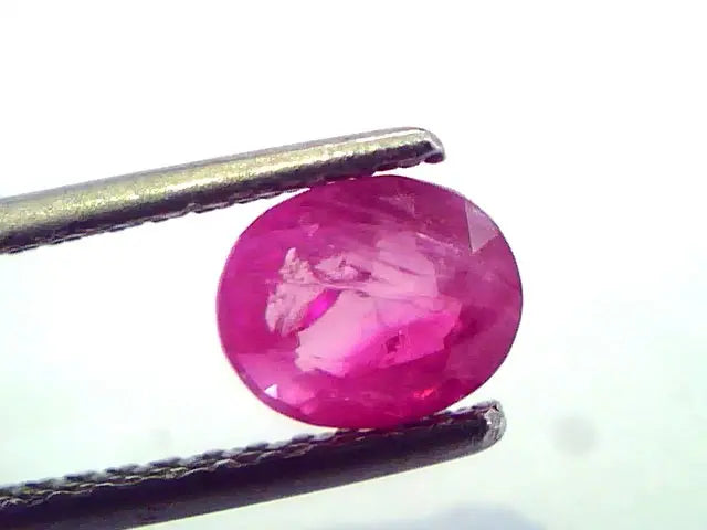 1.18 Ct Certified Unheated Untreted Natural Old Burma Mines Ruby