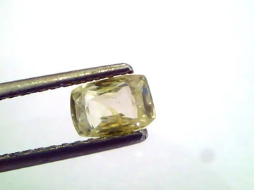 1.17 Ct Unheated Untreated Natural Ceylon Yellow Sapphire Pukhraj
