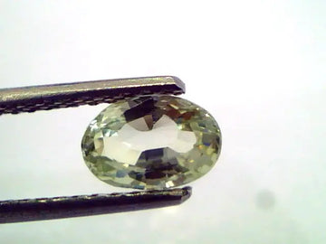 1.18 Ct Unheated Untreated Natural Ceylon Yellow Sapphire/Pukhraj