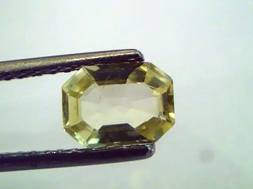 1.17 Ct Unheated Untreated Natural Ceylon Yellow Sapphire/Pukhraj