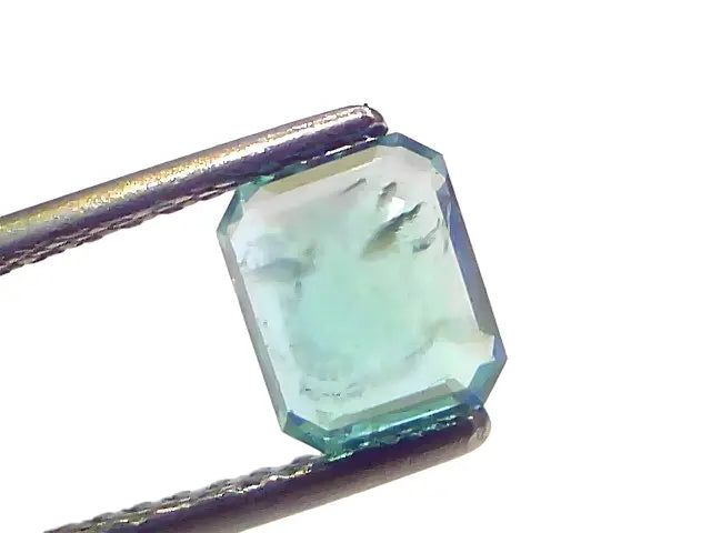 1.20 Ct Certified Untreated Natural Zambian Emerald Gemstone Panna