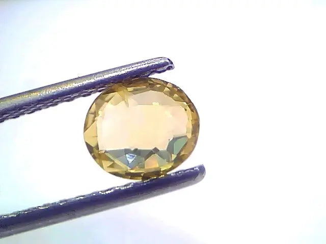 1.20 Ct Certified Unheated Untreated Natural Ceylon Yellow Sapphire