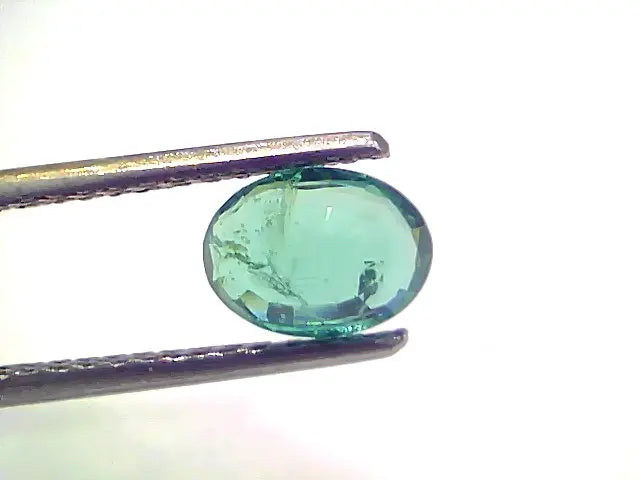 1.22 Ct GII Certified Untreated Natural Zambian Emerald Gemstone