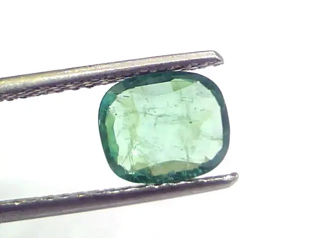 1.27 Ct Untreated Natural Zambian Emerald Gemstone Panna Gems