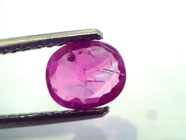 1.27 Ct Certified Unheated Untreted Natural Old Burma Mines Ruby