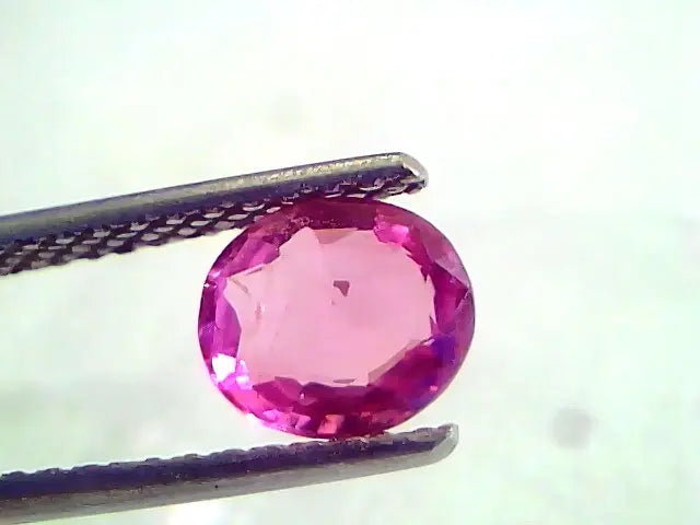 1.27 Ct Unheated Untreated Natural Old Burma Ruby Gemstone *Rare*