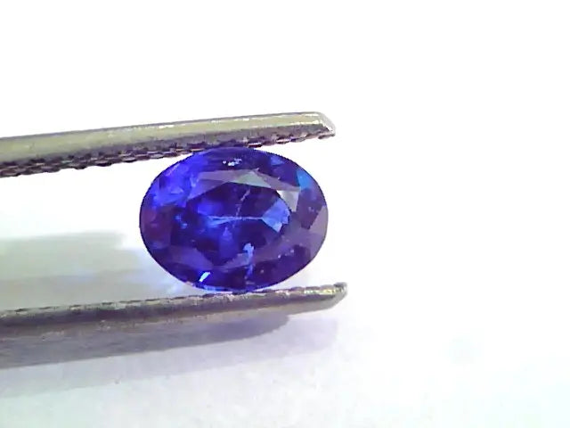 1.29 Ct Unheated Untreated Natural Ceylon Deep Royal Blue Sapphire