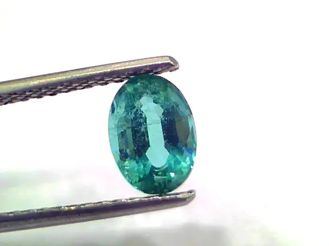 1.29 Ct GII Certified Untreated Natural Zambian Emerald Gemstone AAAAA