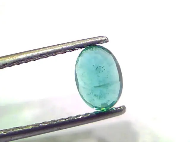 1.29 Ct GII Certified Untreated Natural Zambian Emerald Gemstone AAAAA