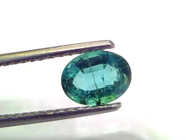 1.30 Ct GII Certified Untreated Natural Zambian Emerald Gemstone AAAAA - Venus Gems