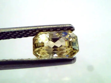 1.30 Ct Unheated Untreated Natural Ceylon Yellow Sapphire/Pukhraj