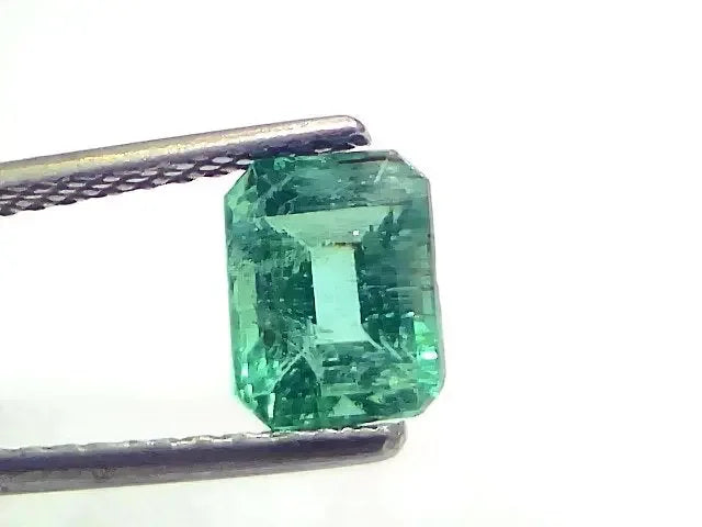 1.39 Ct Certified Untreated Natural Zambian Emerald Gemstone Panna - Venus Gems