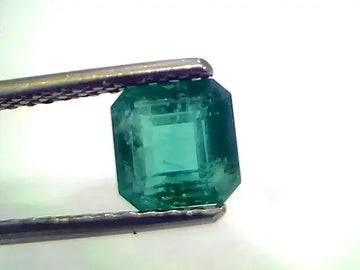 1.41 Ct Certified Untreated Natural Zambian Emerald Gemstone Panna - Venus Gems