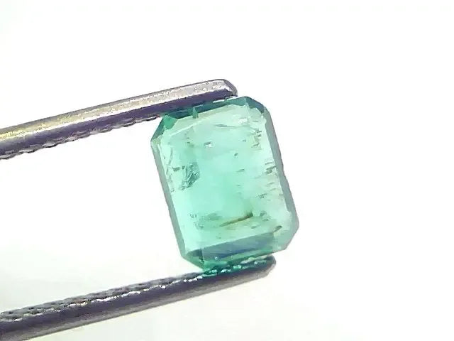 1.39 Ct Certified Untreated Natural Zambian Emerald Gemstone Panna - Venus Gems