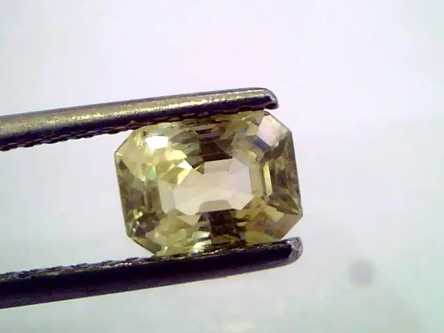 1.38 Ct Unheated Untreated Natural Ceylon Yellow Sapphire