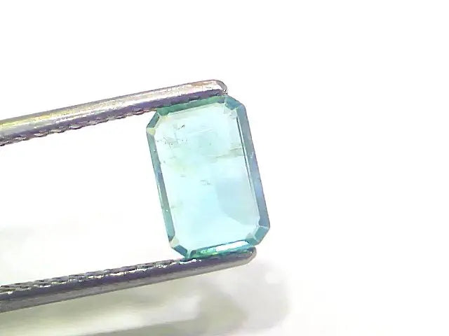 1.37 Ct Certified Untreated Natural Zambian Emerald Panna Gemstone