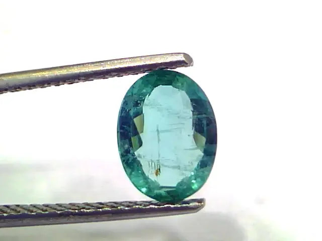 1.39 Ct GII Certified Untreated Natural Zambian Emerald Gemstone AAAAA