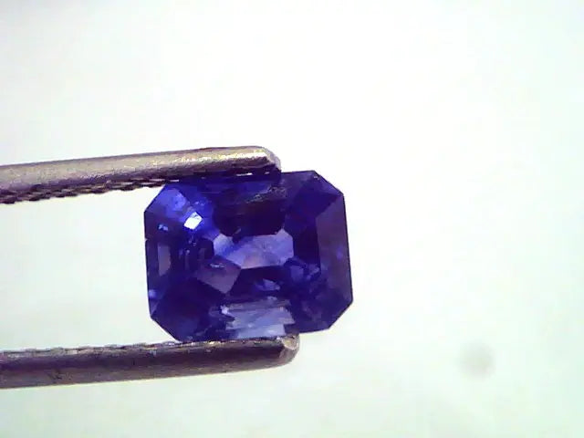 1.41 Ct Emerald Cut Unheated Natural Ceylon Blue Sapphire/Neelam