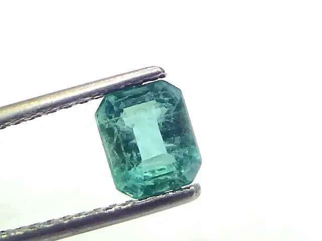 1.40 Ct Certified Untreated Natural Zambian Emerald Gemstone Panna - Venus Gems