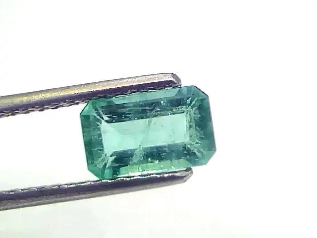 1.45 Ct Certified Untreated Natural Zambian Emerald Gemstone Panna - Venus Gems
