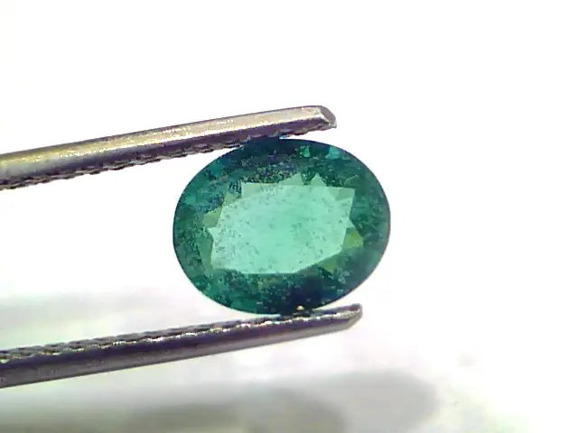 1.40 Ct GII Certified Untreated Natural Zambian Emerald Gemstone AAA