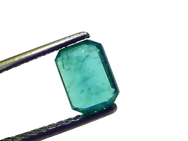 1.40 Ct GII Certified Untreated Natural Zambian Emerald Panna AAAA - Venus Gems