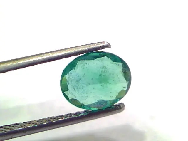 1.40 Ct GII Certified Untreated Natural Zambian Emerald Gemstone AAA