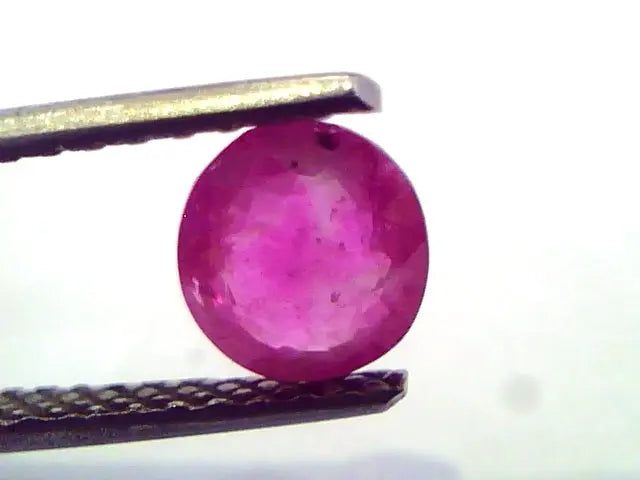 1.35 Ct Certified Unheated Untreted Natural Old Burma Mines Ruby