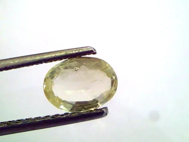 1.35 Ct Unheated Untreated Natural Ceylon Yellow Sapphire Pukhraj