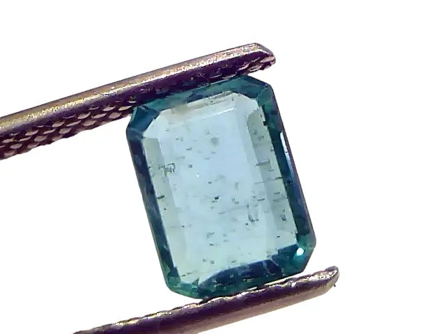 1.42 Ct Certified Untreated Natural Zambian Emerald Gemstone Panna