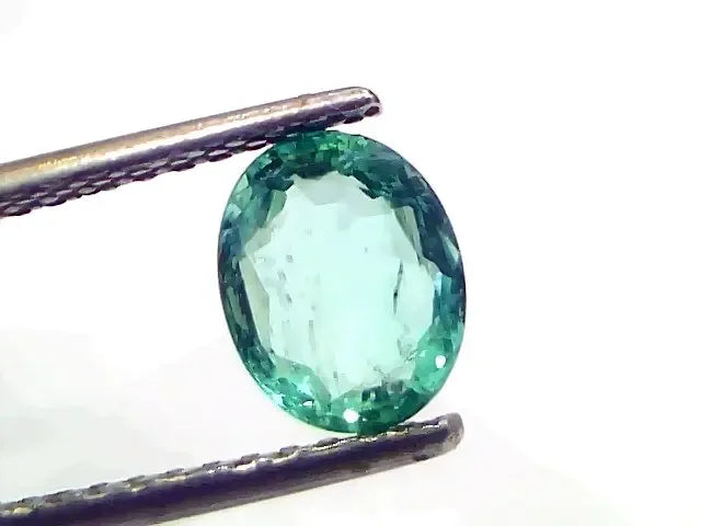 1.42 Ct GII Certified Untreated Natural Colombian Emerald Gemstone AAA - Venus Gems