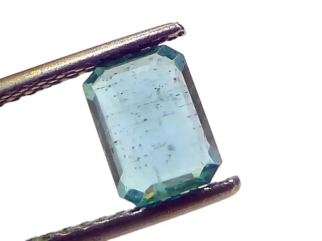1.42 Ct Certified Untreated Natural Zambian Emerald Gemstone Panna
